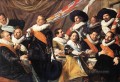 Banquete de los oficiales de la Compañía de la Guardia Cívica de St George 1 retrato Siglo de Oro holandés Frans Hals